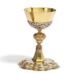 Heinrich Diderich Hartmann: SILVER MASS CHALICE WITH ACANTHUS AND VINES ORNAMENTATION