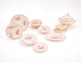 Miniatur Keramikservice mit holländischen Genreszenen