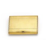 Germany: GOLD ETUI WITH GUILLOCHED SURFACE