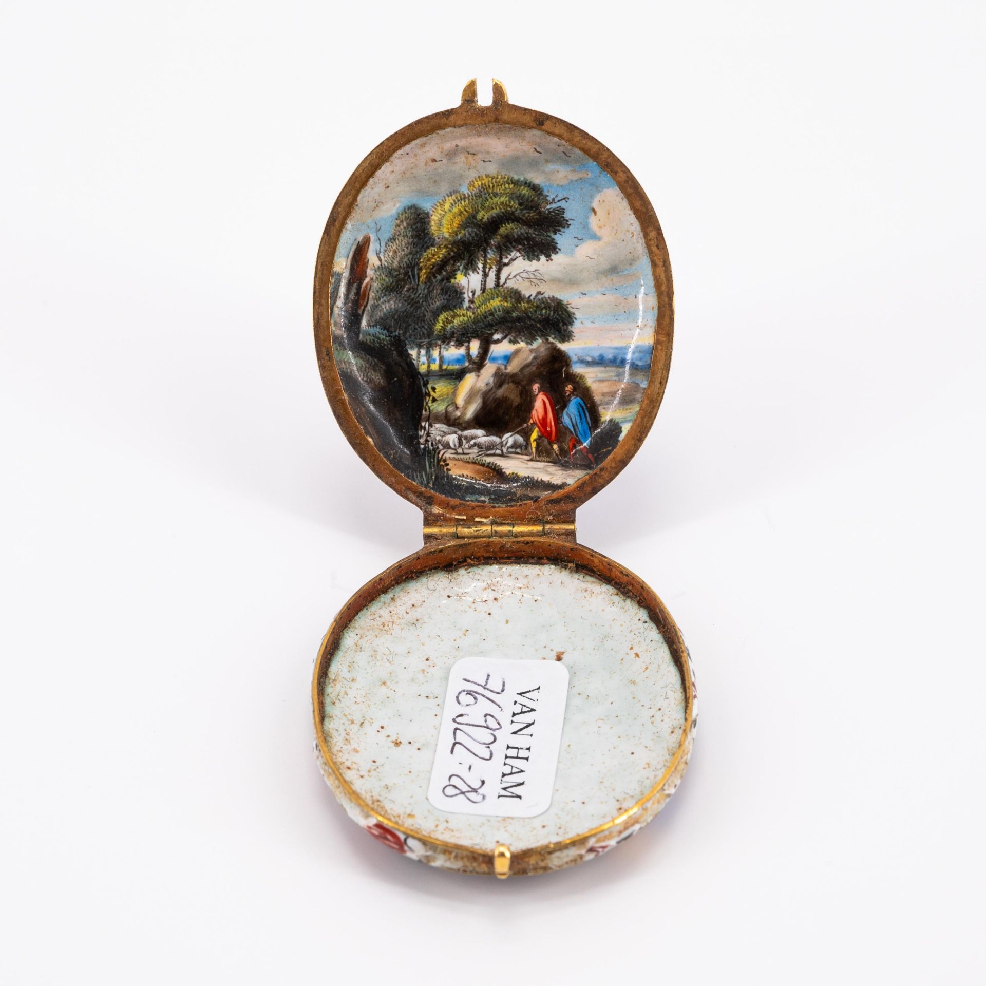 Augsburg: Ovales Medaillon mit Darstellungen der Lukretia und Kleopatra - Bild 5 aus 5