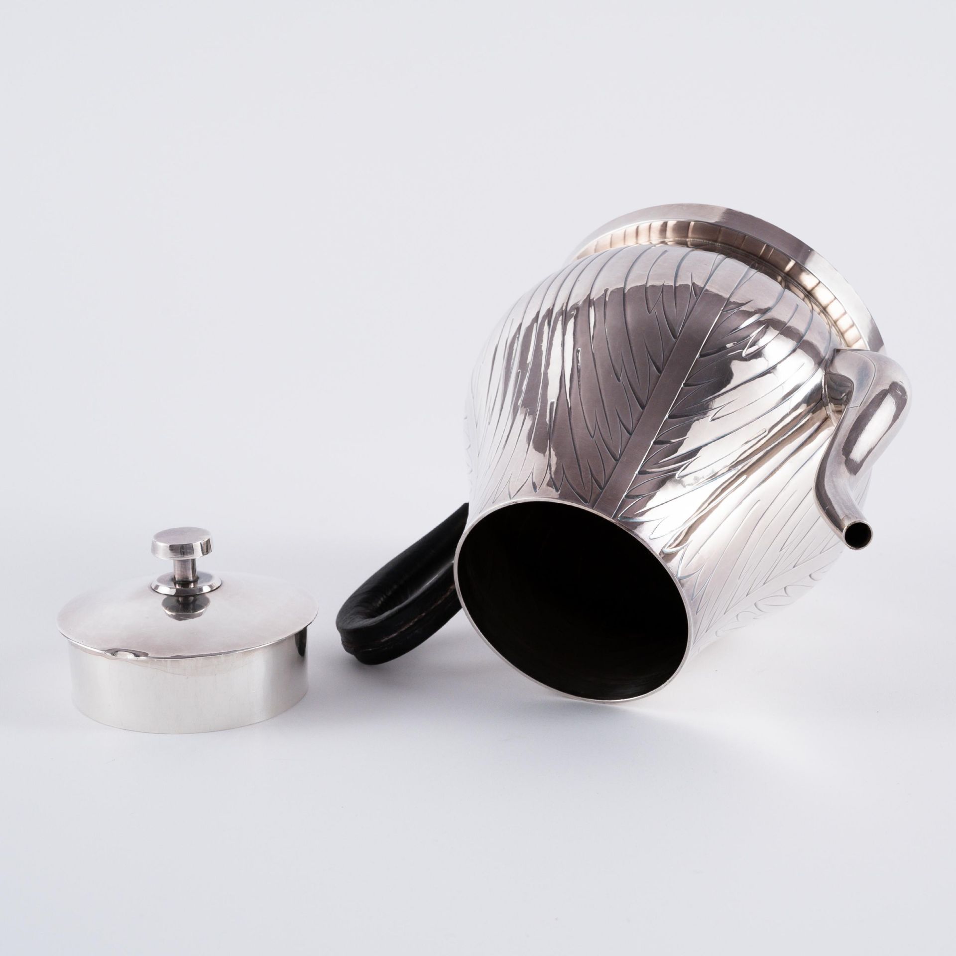 Emil Lettré: FOUR PART SILVER COFFEE AND TEA SERVICE - Image 10 of 18