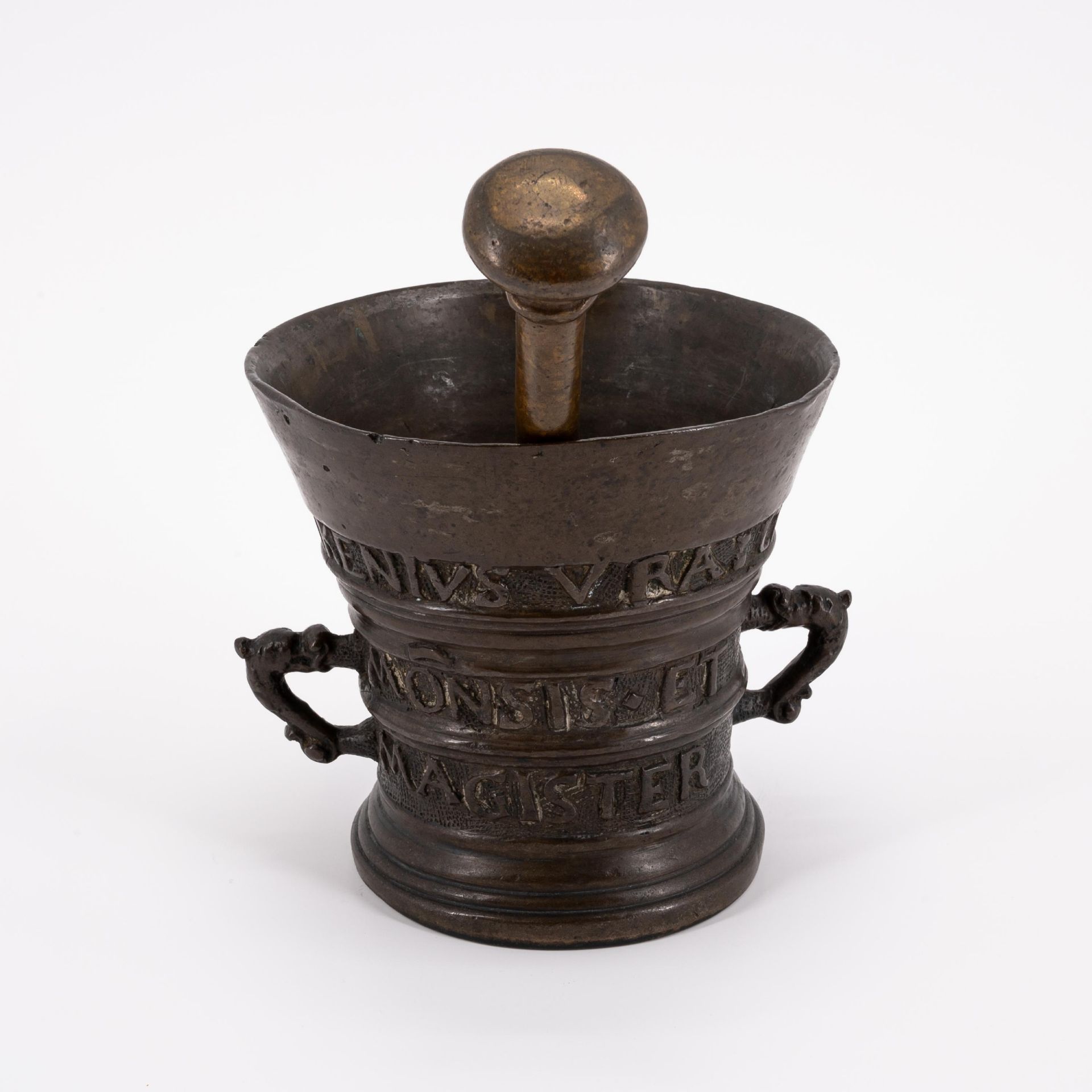 Netherlands: BRONZE MORTAR WITH INSCRIPTION - Image 3 of 7