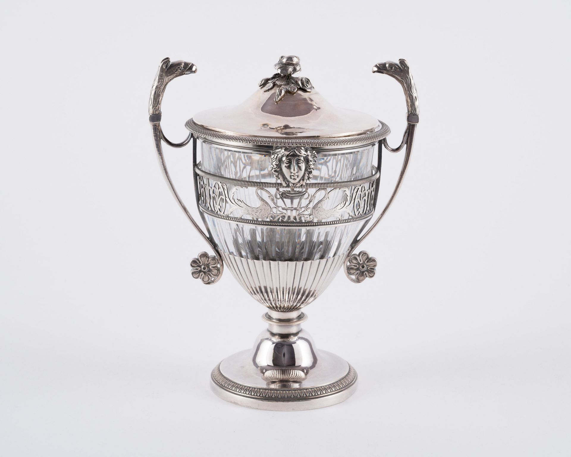 Nicolas-Richard Masson: FOOTED-SILVER SUGAR VESSEL WITH MASCARONS - Image 3 of 6