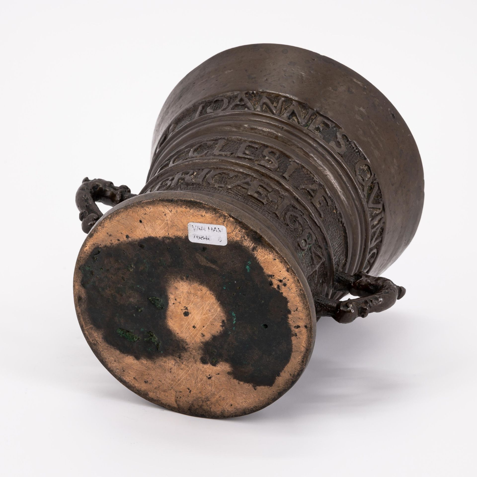 Netherlands: BRONZE MORTAR WITH INSCRIPTION - Image 6 of 7