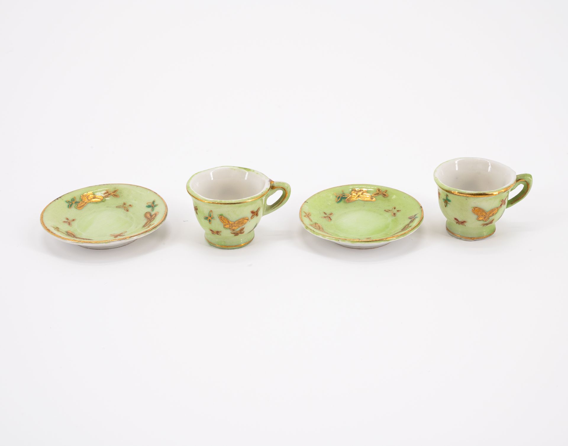 Germany: CERAMIC MINIATURE DINNER SERVICE AND PORCELAIN MINIATURE TEASERVICE - Image 9 of 16