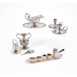 ENSEMBLE OF 15 SILVER MINIATURE OBJECTS
