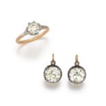 Historic-Diamond-SetSolitaire and Ear Jewelry
