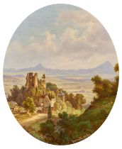 Ernst Gustav Doerell: Weite Landschaft in Böhmen