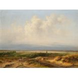 Andreas Schelfhout: Weite holländische Landschaft bei Haarlem