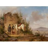 Wouter Verschuur: Rider with his Horse at the Well