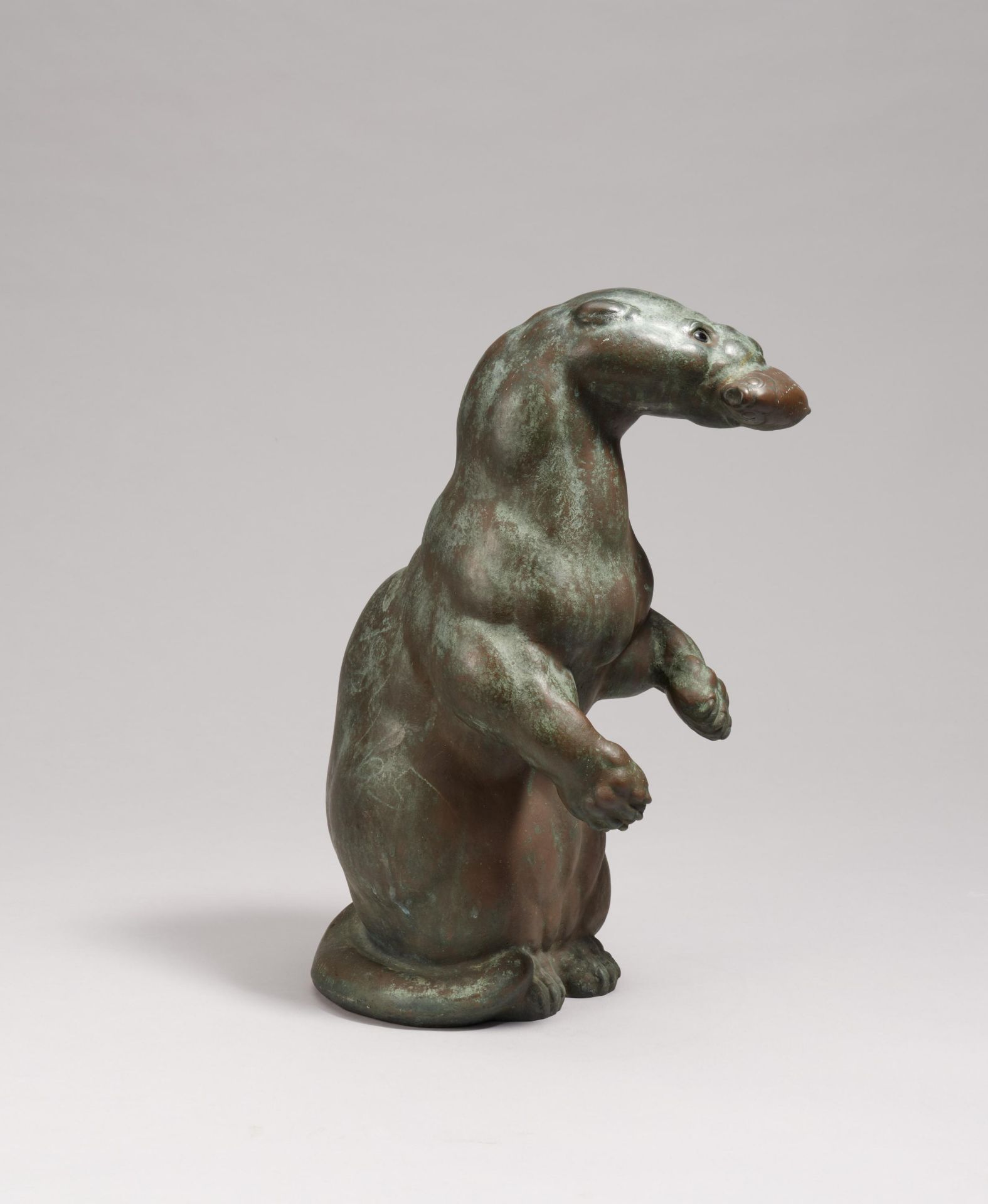 August Gaul: Otter with Fish - Image 4 of 4