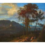 Johannes Glauber: Italian Landscape by the Lake