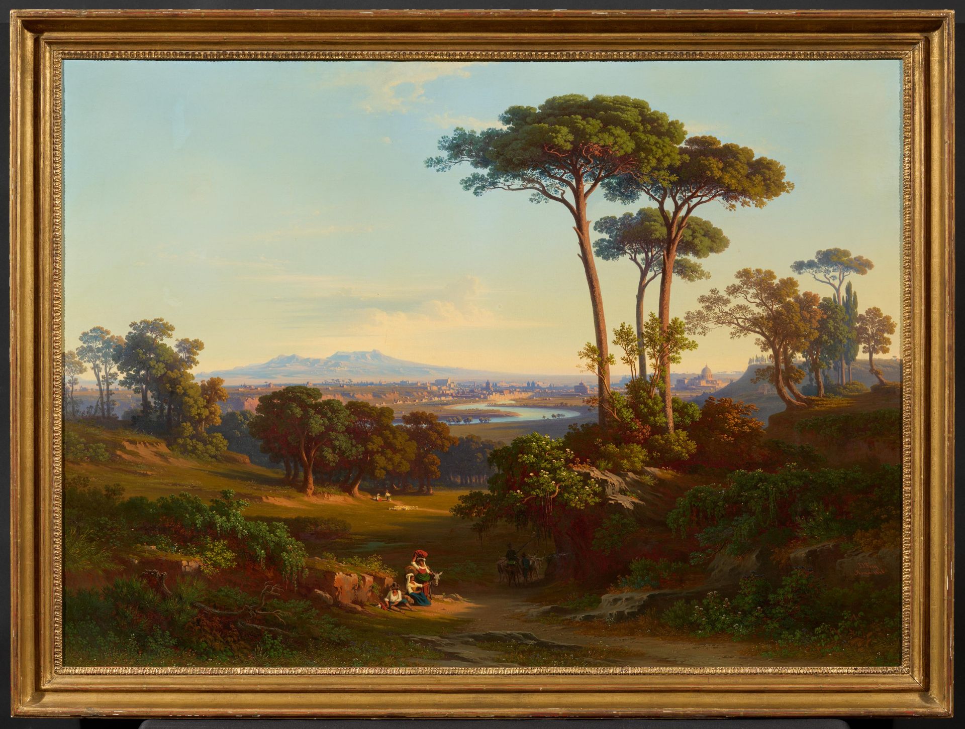 Johann Jakob Frey: View of Rome from Monte Mario along the Tiber Valley - Image 2 of 4