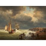 Andreas Achenbach: Returning Coastal Sailors in an Approaching Storm