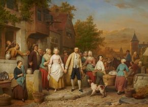 Ferdinand de Braekeleer: Der Auszug des Hochzeitpaares