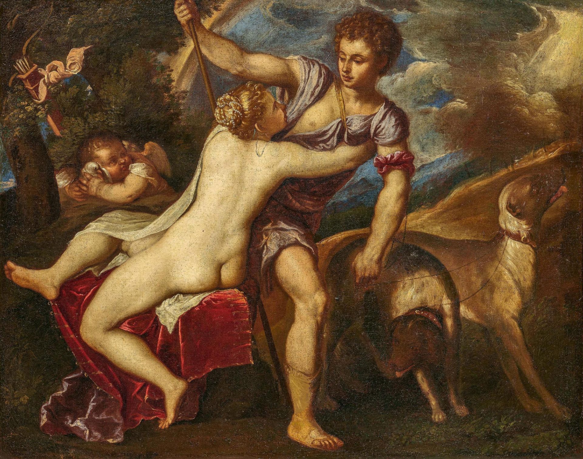 Tiziano Vecellio: Venus and Adonis