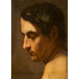 Anselm Feuerbach: Portrait of a Young Man Profiled to the Left