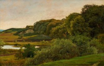 August Bromeis: Landschaft mit Weiher