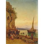 Hermann Corrodi: Abendstimmung an einem italienischen See