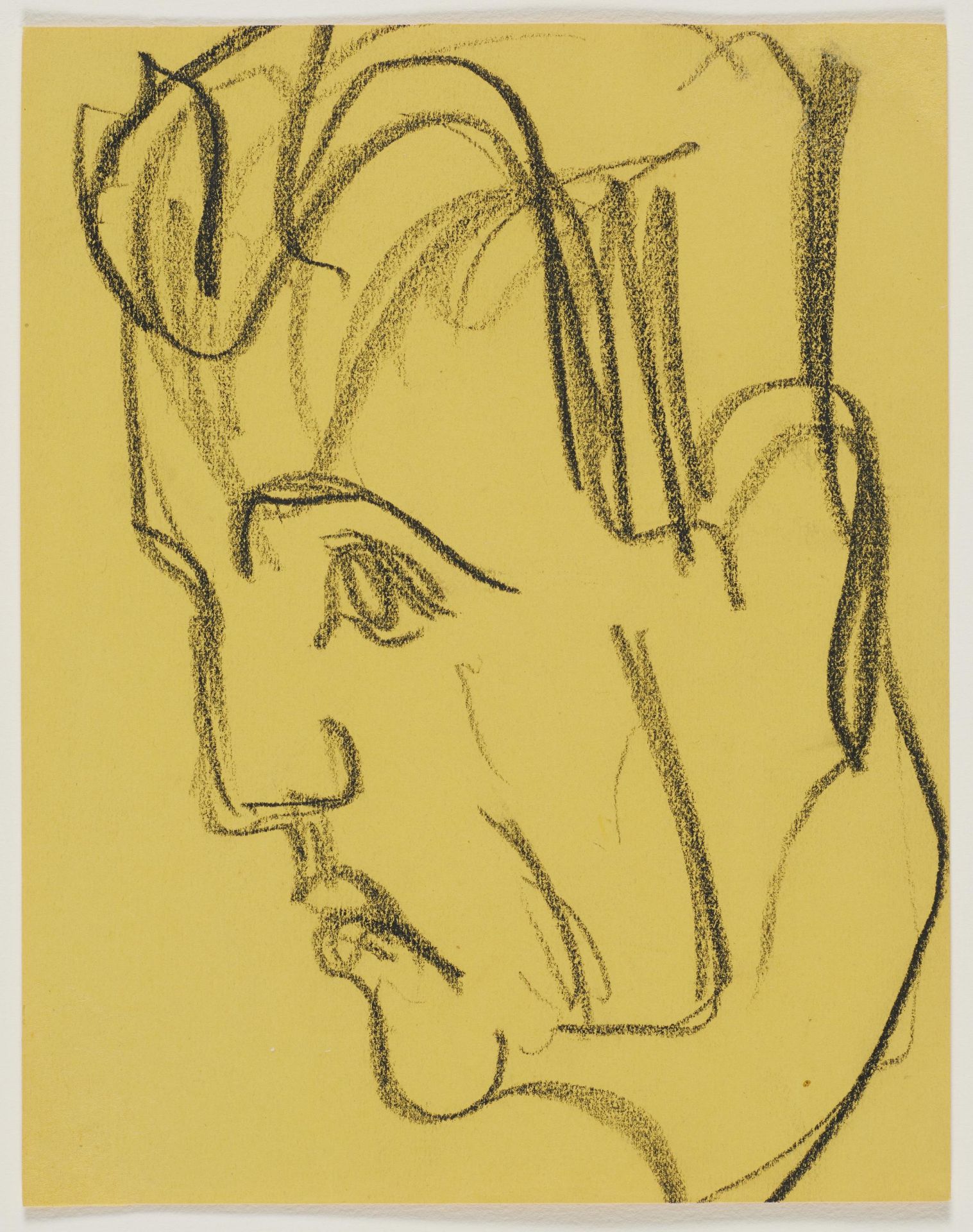 Ernst Ludwig Kirchner: Männerkopf - Image 2 of 3