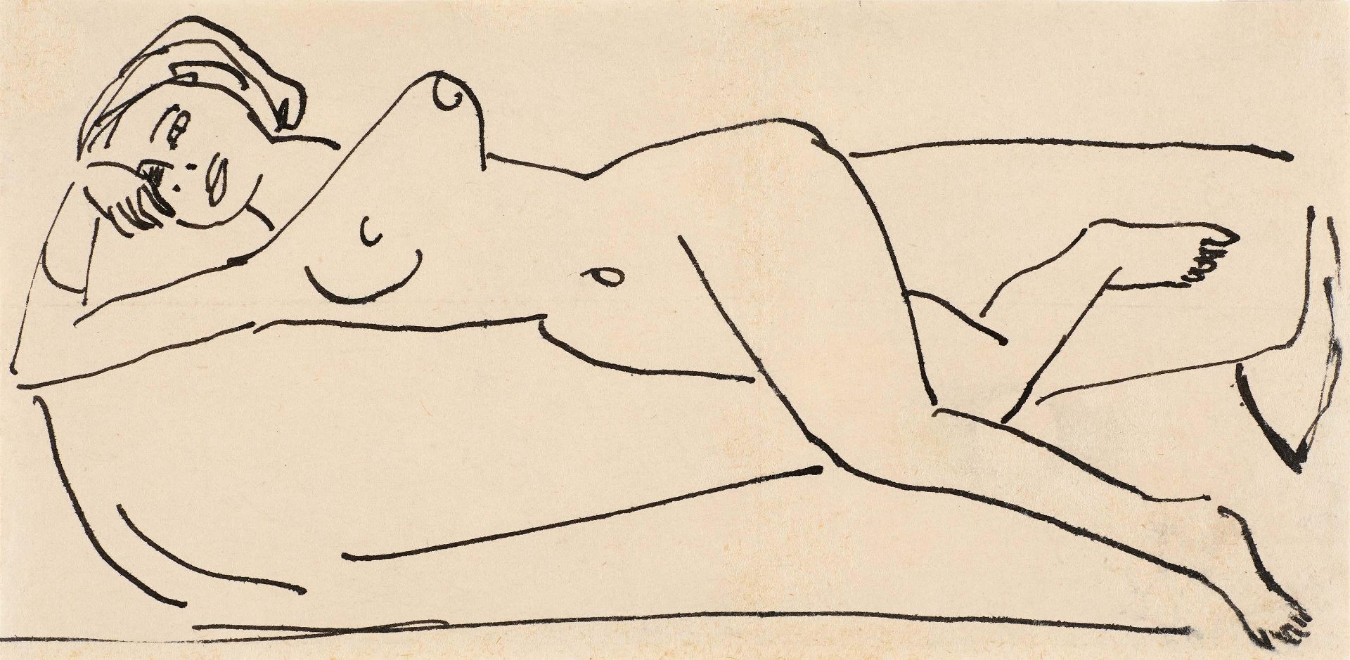 Ernst Ludwig Kirchner: Liegender Frauenakt