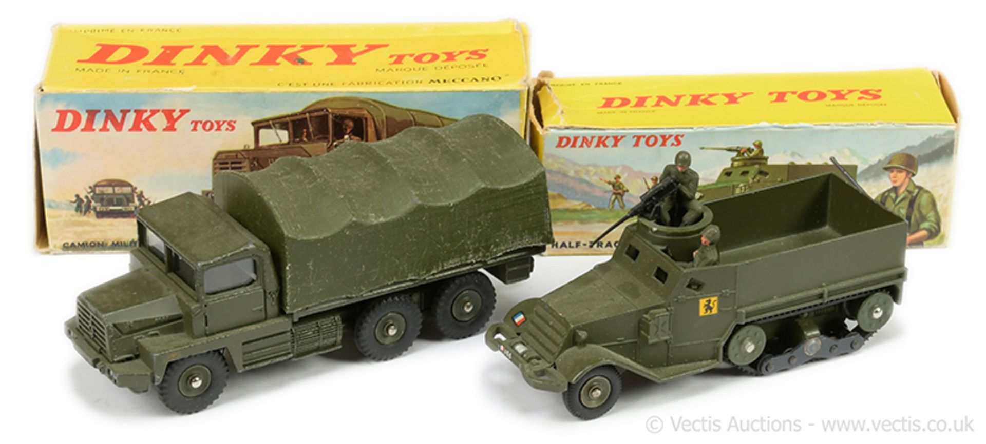 PAIR inc French Dinky Military 822 Half Track