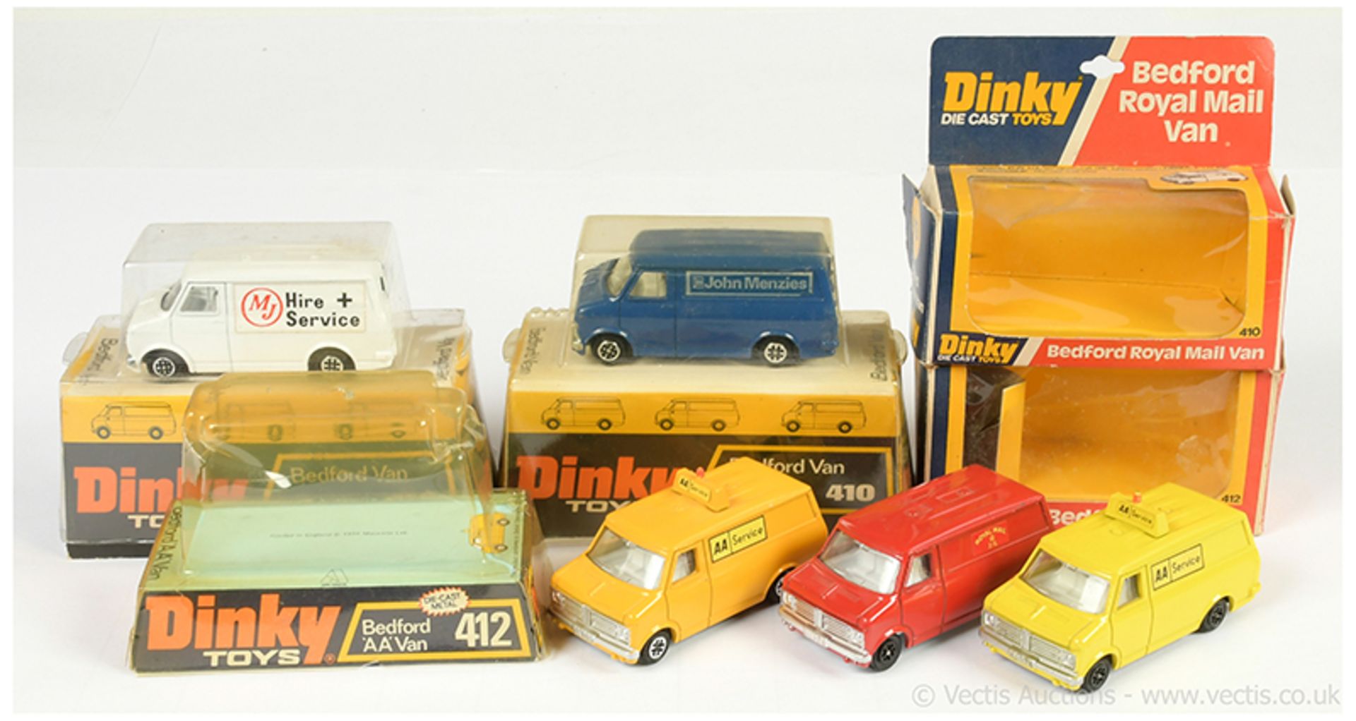 GRP inc Dinky 410/412 Bedford Vans - "John