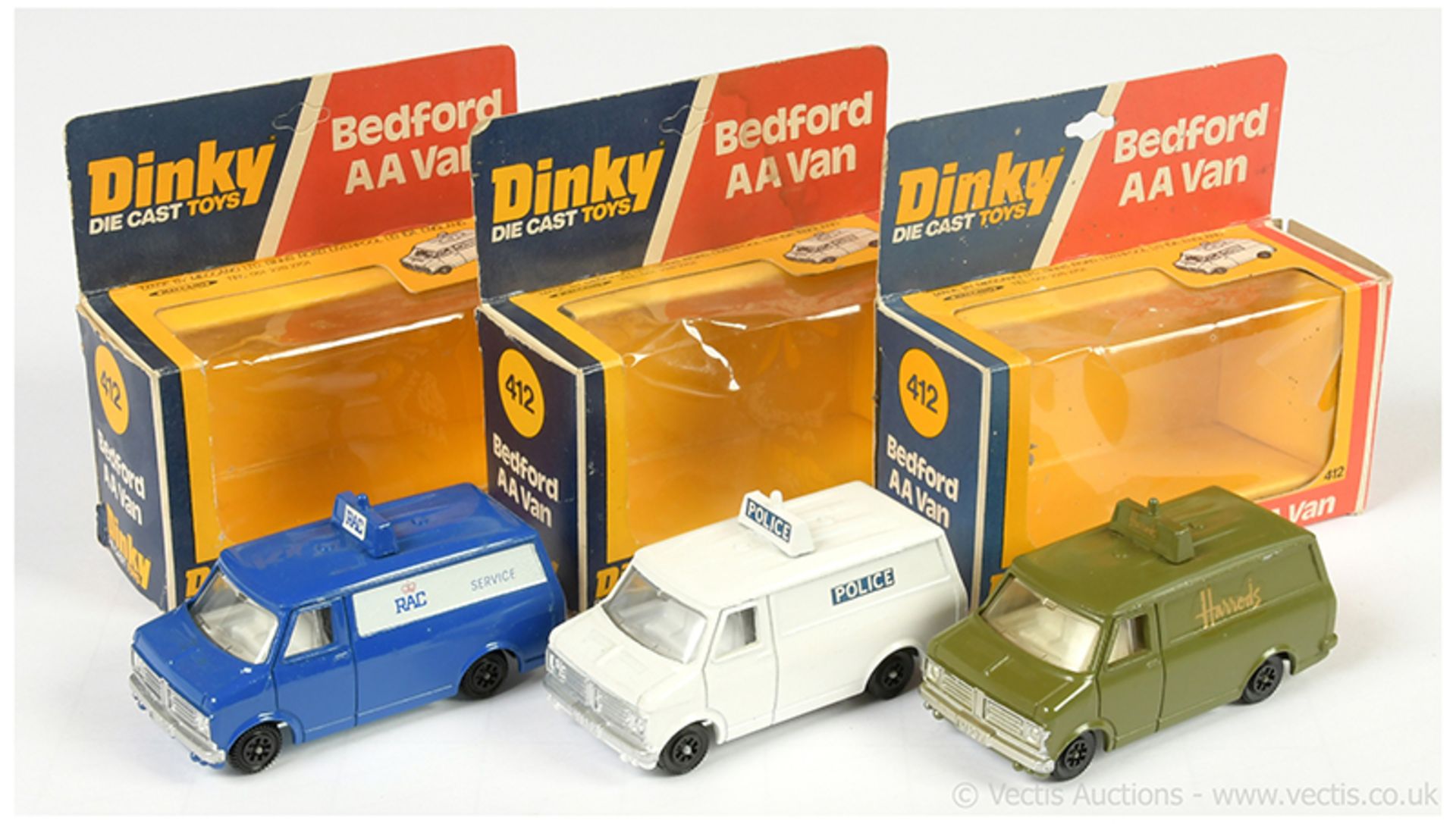 GRP inc Dinky 410 Promotional Vans three