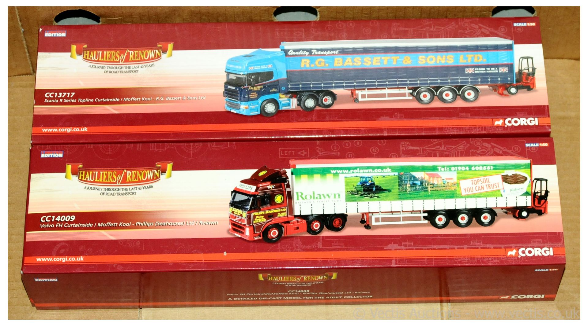 PAIR inc Corgi boxed 1/50th scale (Hauliers