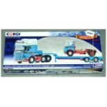 Corgi boxed CC13743 Scania R Step Frame Trailer