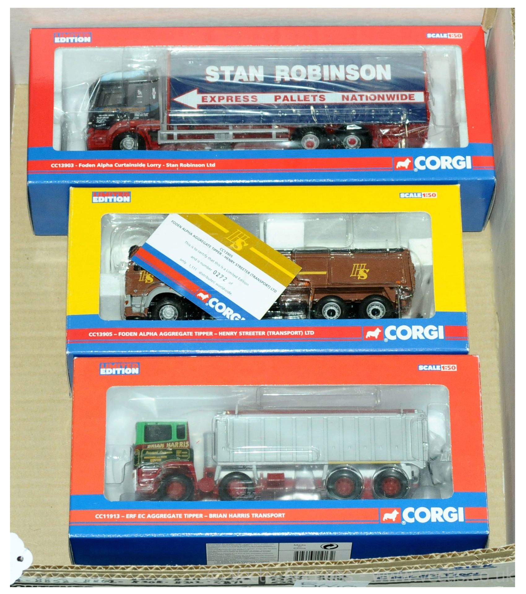 GRP inc Corgi boxed 1/50th scale (Rigids Series)