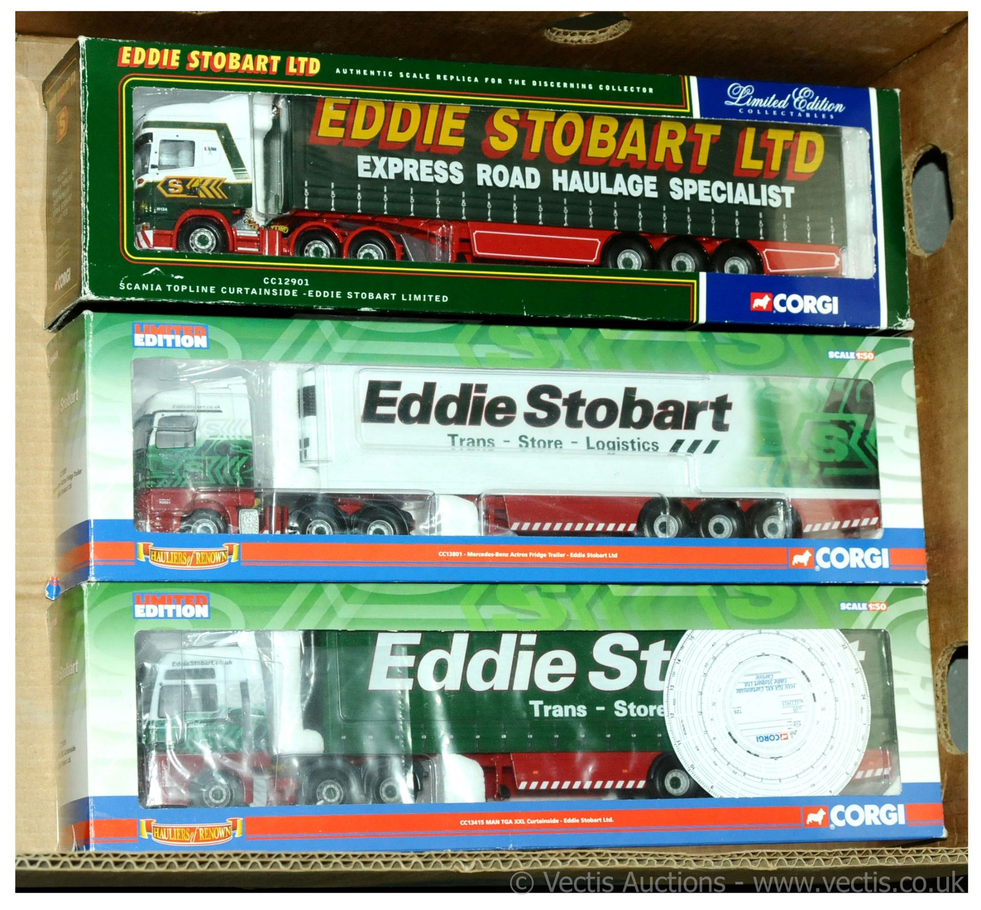 Corgi boxed Eddie Stobart truck CC13415 MAN TGA