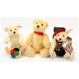 GRP inc Steiff three teddy bears: (1) Exhibition