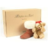 Steiff Teddy Bear in a Boot, white tag 670862