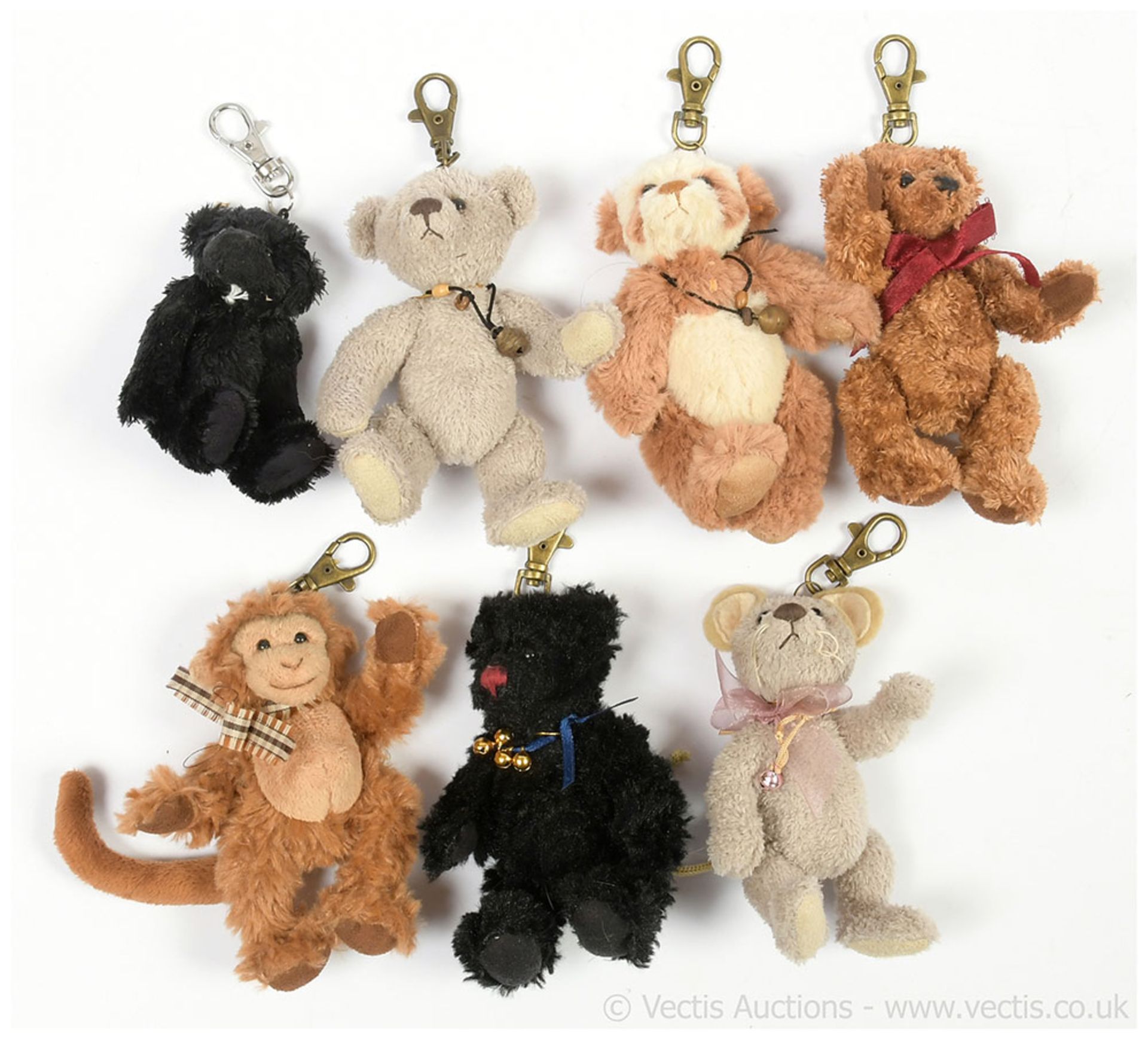 GRP inc Charlie Bears six miniature Bag Buddies