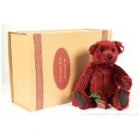 Steiff Dew Drop Rose dark red 40 Teddy Bear