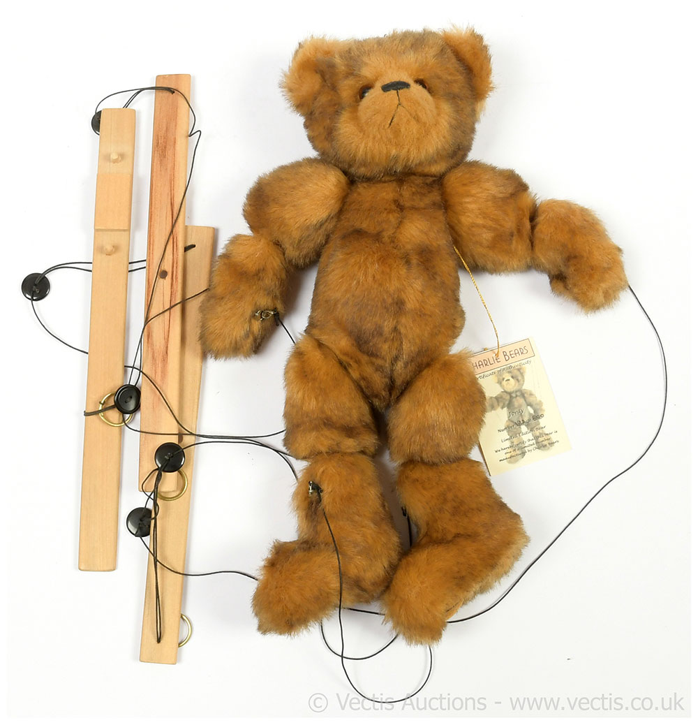 Charlie Bears Jonty marionette puppet teddy