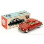 Tekno 827 Saab Sedan - dark red body, silver