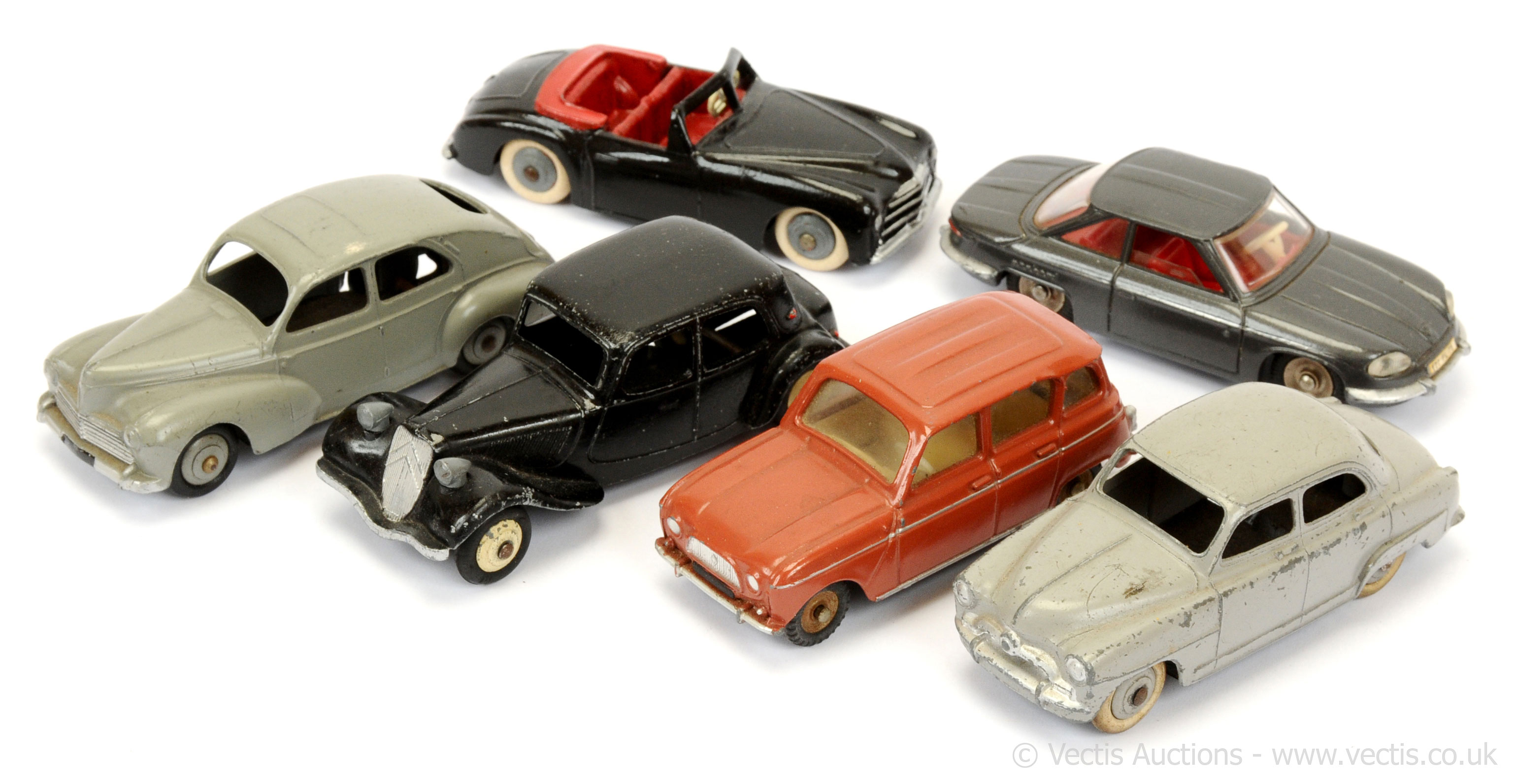 GRP inc French Dinky 24u Simca 9 Aronde - grey