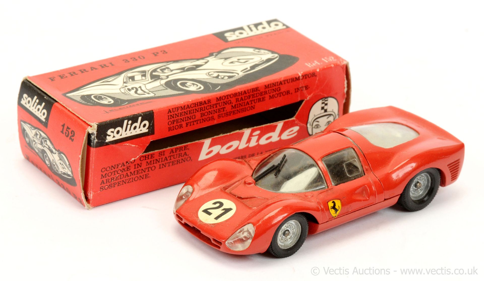 Solido 152 Ferrari 330 P3 - red body, red