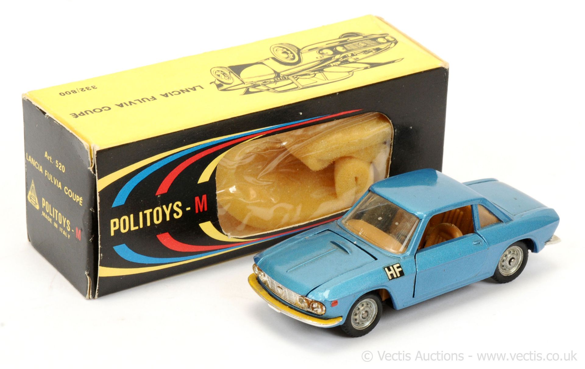 Politoys 520 Lancia Fulvia Coupe - blue body