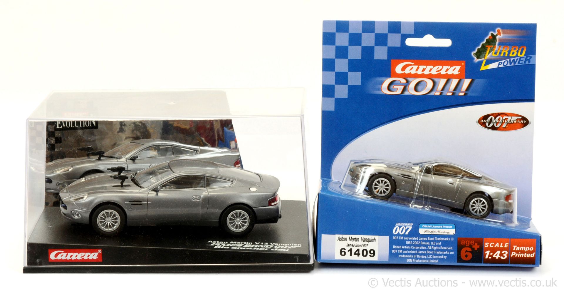 PAIR inc Carrera - "James Bond" Slot Cars 61409