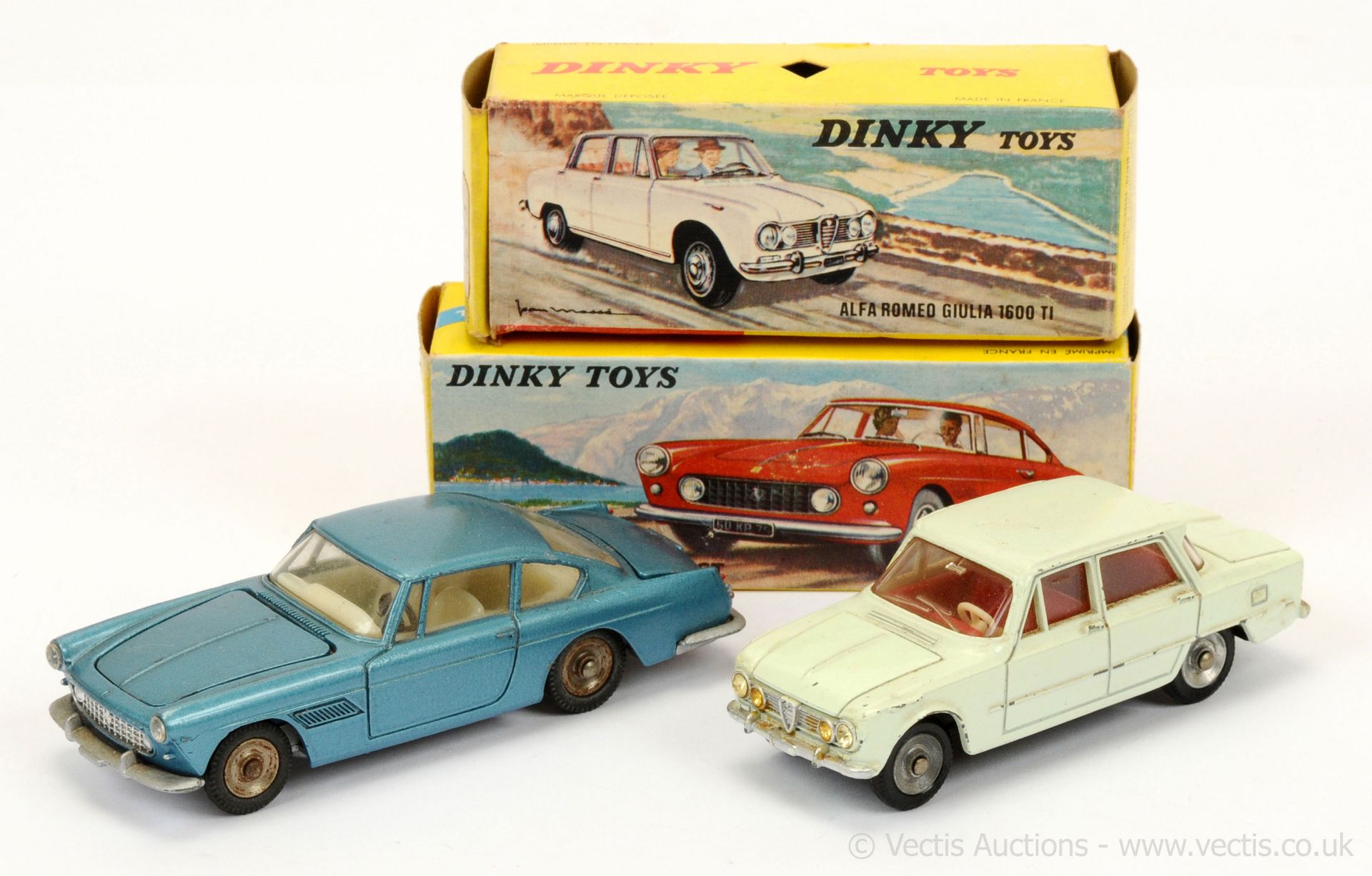 PAIR inc French Dinky 514 Alfa Romeo Giulia 1600