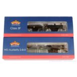 PAIR inc Bachmann OO Gauge BR black Steam Locos