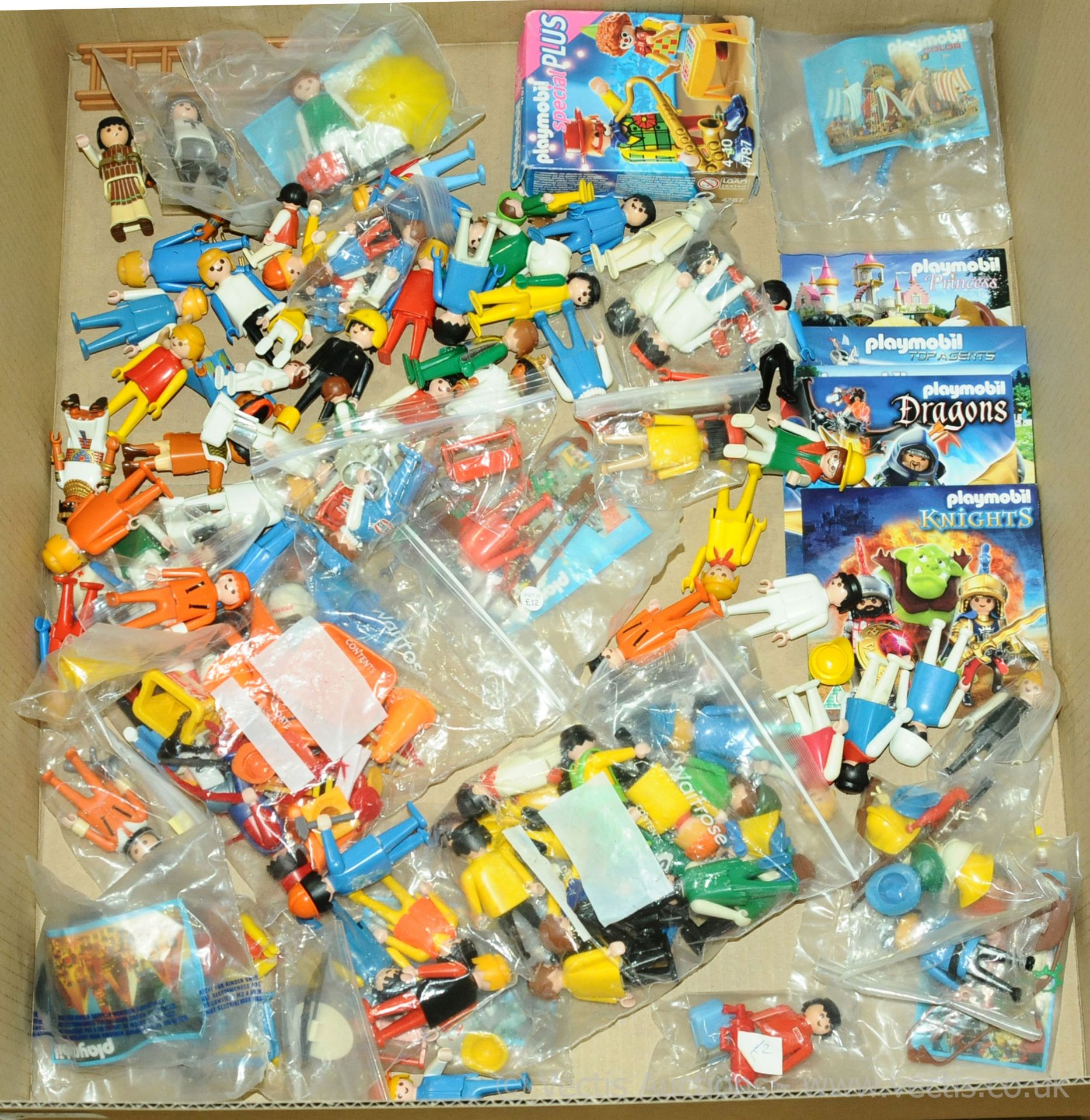 Playmobil unboxed figures and accessories, DVDs