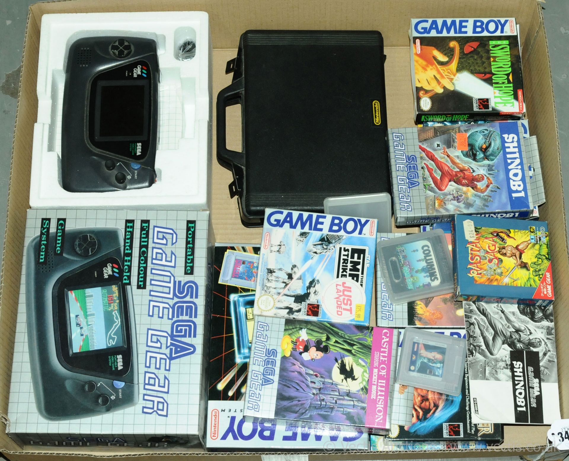 Nintendo & Sega - boxed vintage Gaming Consoles