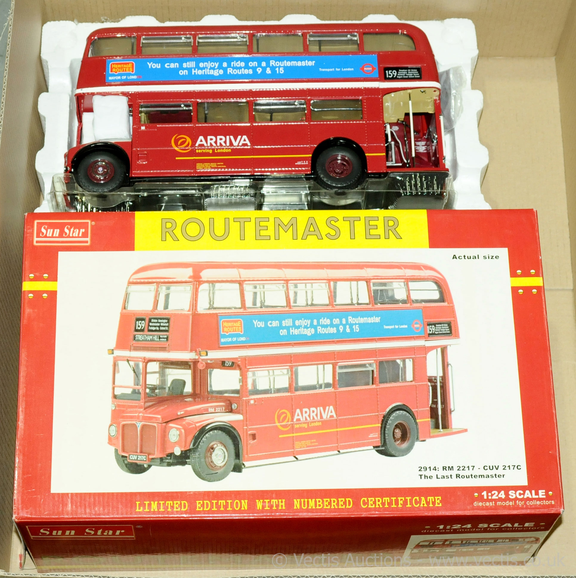 GRP inc Sunstar - boxed 1/24 Scale Routemaster