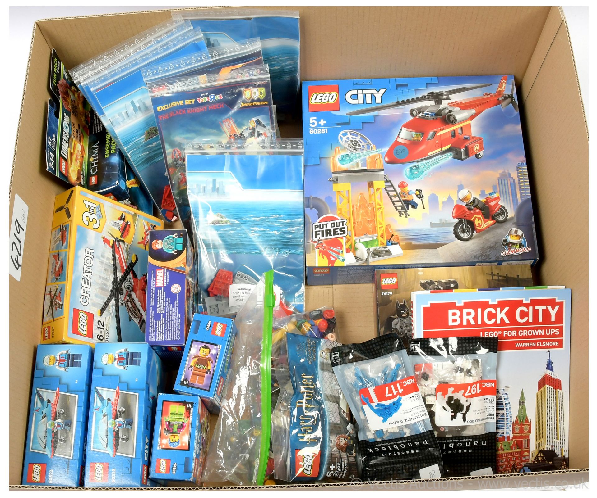 QTY inc Quantity of Lego sets and loose sets