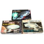 GRP inc Star Trek Model Kits x three, all UNMADE