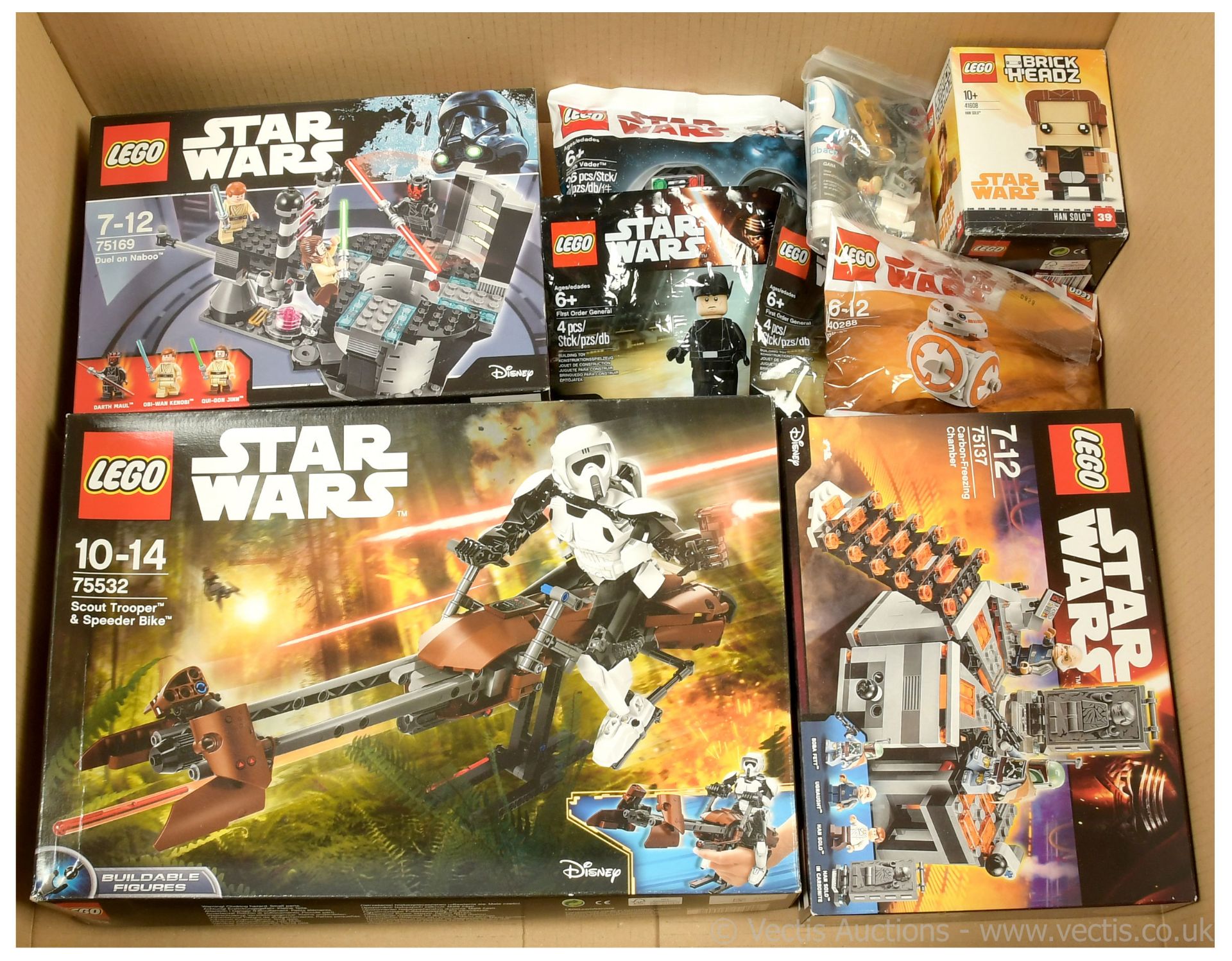 GRP inc Lego Star Wars sets and poly bags